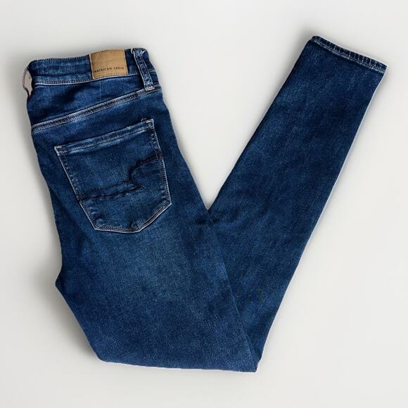 American Eagle Ne(x)t Level Stretch Jeans – Size 6 Regular, Dark Wash Skinny - Picture 1 of 10